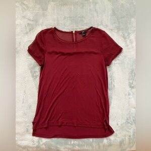 Women's Burgundy Top